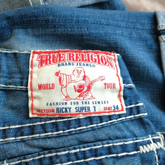 True Religion Ricky Super T Straight Legged Jeans - Picture 6 of 8